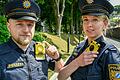 Gut sichtbar tragen unterfränkische Polizisten die signalgelben Bodycams an ihrer Uniform.Thomas Obermeier       -  Gut sichtbar tragen unterfränkische Polizisten die signalgelben Bodycams an ihrer Uniform.Thomas Obermeier