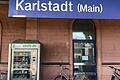 Das leerstehende Bahnhofsgebäude in Karlstadt.