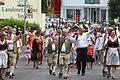 Der Spielmannszug Frammersbach – hier beim Festzug des großen Jubiläumsfestes – blickt auf ein erfolgreiches Jahr zurück, hat aber Nachwuchsprobleme.