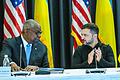Treffen Ukraine-Kontaktgruppe auf US Air Base Ramstein       -  Selenskyj forderte vor allem mehr Schutz vor Luftangriffen.
