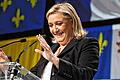 Regional elections in France       -  Klare Entscheidung in Frankreich: Marine le Pen, Chefin der Rechtspartei Front National, freut sich über den Erfolg bei den französischen Regionalwahlen. Die rechtsextreme Partei stieg im ersten Wahlgang zur stärksten Partei des Landes auf.