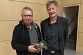 Verabschiedung Vorstandsmitglied Alois Martin (links) durch den Vorsitzenden Thomas Schraudt.
