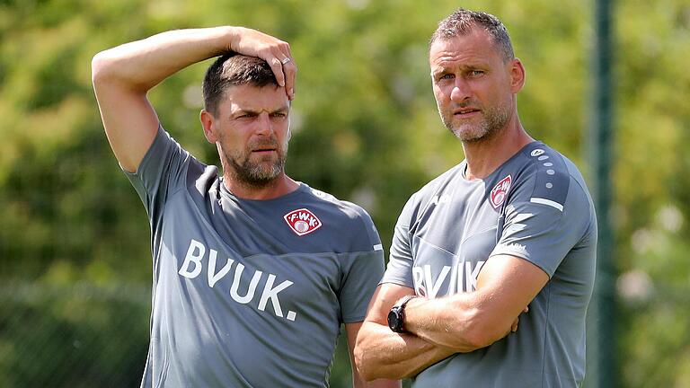 Ein eingespieltes Duo: Co-Trainer Michael Hiemisch wird den gesperrten Chefcoach Torsten Ziegner beim Auswärtsspiel der Kickers in Duisburg vertreten.