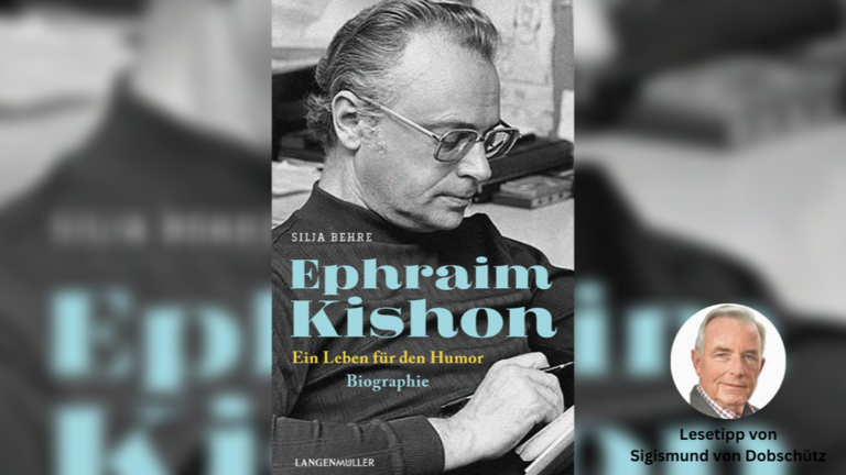 Das Cover von Silja Behres „Ephraim Kishon. Ein Leben für den Humor“.       -  Das Cover von Silja Behres „Ephraim Kishon. Ein Leben für den Humor“.