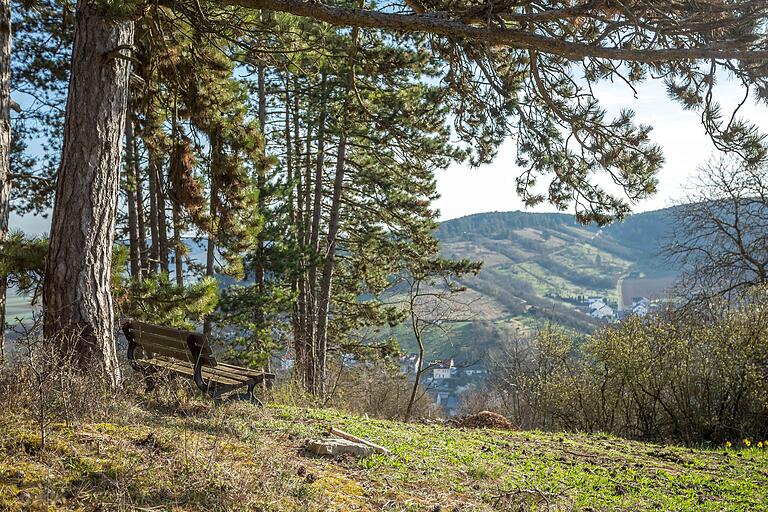 Bergpanorama mit Sitzgelegenheit. Was will man mehr?