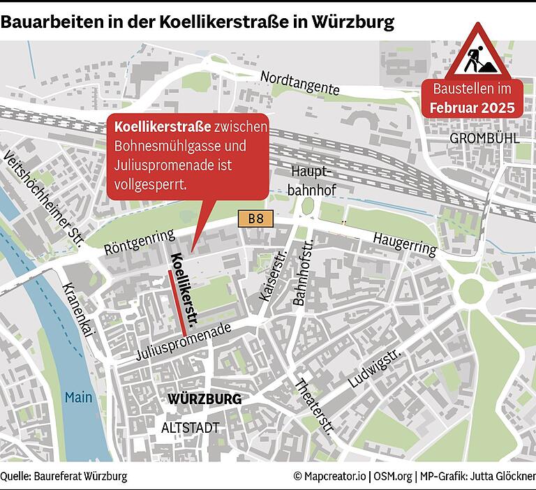 Baustellen in Würzburg: Achtung, hier müssen Autofahrer im Februar 2025 mit Stau rechnen Baustellen in Würzburg: Achtung, hier müssen Autofahrer im Februar 2025 mit Stau rechnen