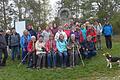 Die Wandergruppe an der Weinbergs-Madonna.