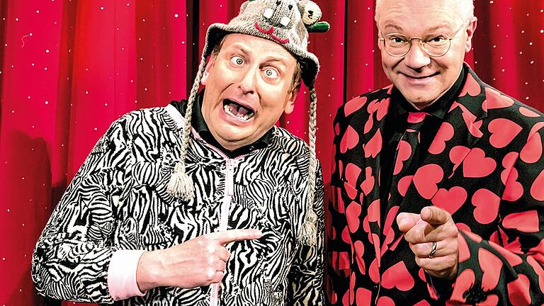 Heißmann und Rassau: (von links) Volker Heißmann und Martin Rassau eröffnen am Freitag, 20. August, das Kabarett an der Alten Mainbrücke. Heißmann und Rassau: (von links) Volker Heißmann und Martin Rassau eröffnen am Freitag, 20. August, das Kabarett an der Alten Mainbrücke.