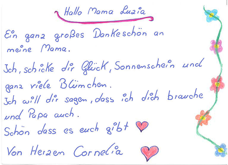 Cornelia Schledorn aus Großrinderfeld (Lkr. Würzburg) weiß, dass nicht nur sie ihre Mutter braucht.