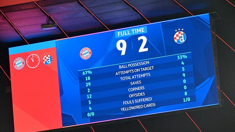 FC Bayern München - Dinamo Zagreb       -  Neun Tore in der Champions League: Die Bayern sorgen für eine Premiere.