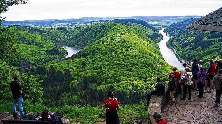 THW-Ausflug: Blick zur Saarschleife.