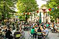 Endlich wieder Frühling, endlich wieder Biergarten-Zeit&nbsp; - wie hier in der&nbsp; Waldschänke Dornheim in der Würzburger Zellerau.