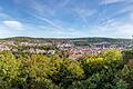Vom Aussichtspunkt Diezhäuschen aus haben Wanderer einen wunderbaren Panoramablick auf Meinigen und die umgebende Landschaft.