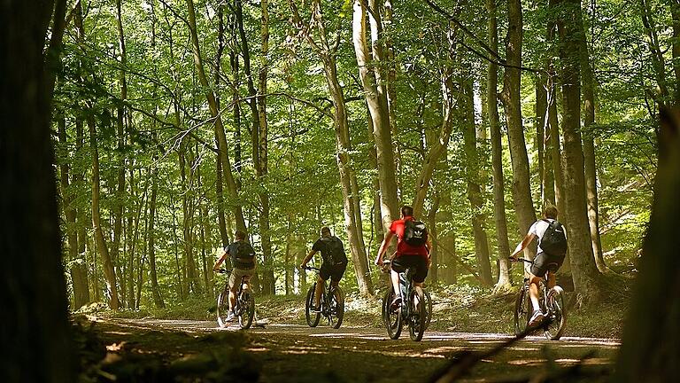 Sommer im Ilsetal       -  Radfahren erfreut sich immer größerer Beliebtheit – auch im Landkreis Kitzingen gibt es viele abwechslungsreiche Strecken. Symbol