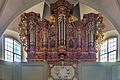 Die Dreieinigkeitskirche in Rentweinsdorf erhielt im Jahr 1984 eine Hoffman-Orgel.