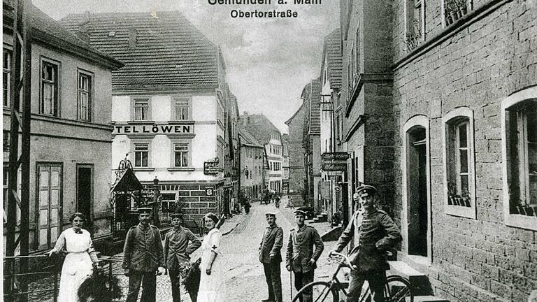 Im Gasthaus Löwen in der Gemündener Obertorstraße fand vor 100 Jahren die erste Mitgliederversammlung statt (im Bild Kriegsverwundete im Ersten Weltkrieg).