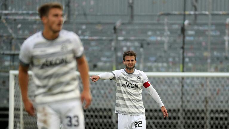 Routinier Daniel Hägele stabilisierte bei seinem ersten Startelfeinsatz in dieser Saison das Kickers-Spiel.