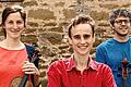 Anna Kuhlmann (Violine), Katia Bouscarrut (Klavier) und Jérémie Baduel (Violoncello) (im Bild von links) präsentierten im Alten Pfarrhaus in Binsbach ein anspruchsvolles Programm mit Werken für Klaviertrio.