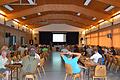 Halbvoll war die DJK-Sporthalle in Schönau bei der Bürgerversammlung zum möglichen Nationalpark in der Rhön.