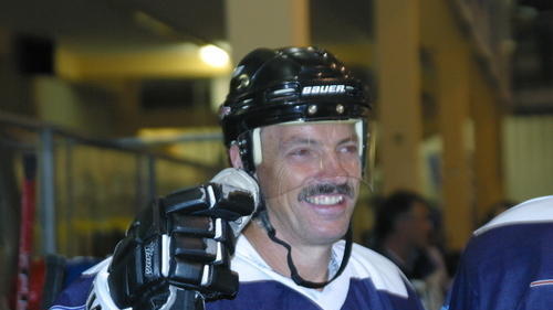 ERV 11       -  75. Geburtstag ERV Schweinfurt, Altstarspiel. Ex-Trainer Randy Neal, heute Hausmeister an einer Schule in Peißenberg.