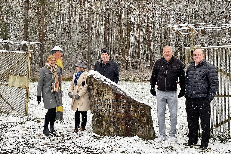 Winterliche Eindrücke beim Kurzbesuch an der einstigen innerdeutschen Grenze wie hier bei Rieth in Thüringen.