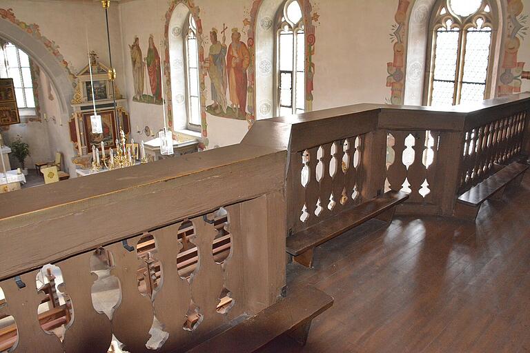 In diesem Vorbau der Brüstungsempore in der Kirche von Breitensee dürfte einst der historische Orgelprospekt mit dem Orgelwerk gestanden haben. In diesem Vorbau der Brüstungsempore in der Kirche von Breitensee dürfte einst der historische Orgelprospekt mit dem Orgelwerk gestanden haben.