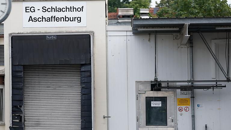 Schlachthof Aschaffenburg       -  Nun ist klar: Der Schlachthof Aschaffenburg stellt Ende Juni seinen Betrieb ein. Bis Ende des Jahres soll das Gelände geräumt sein. (Archivbild)