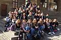 Französische Gastschüler aus der Normandie verbrachten eine Woche in Creglingen, hier in Rothen-burg.