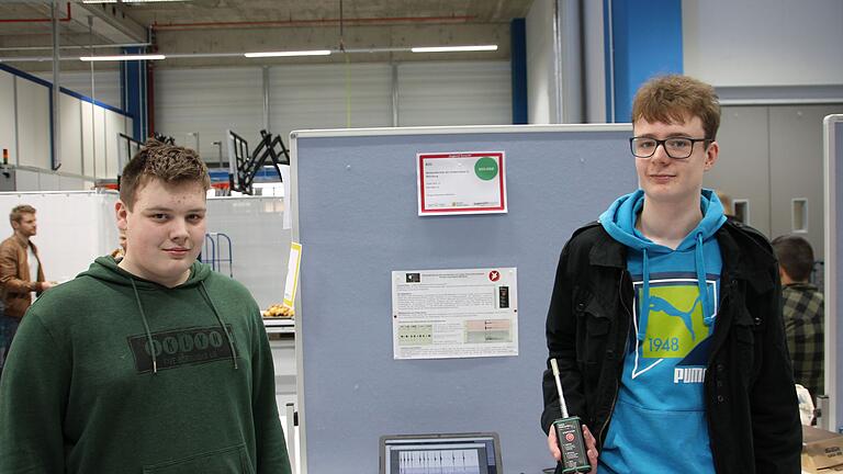 Tristan Horn (15) und René Stephan (15), Röntgen-Gymnasium Würzburg