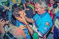 Formel 1 1994 - Großer Preis von Australien       -  Michael Schumacher (l) und Flavio Briatore (r) - sie hatten es allen gezeigt und die etablierten Hersteller geschlagen.