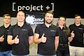 Einige der Macher von [project +] e.V. in Bad Königshofen (von links): Jonas Schmitt, Vorsitzender Manuel Schulz, stellvertretender Vorsitzender Jochen Katzenberger, Kim Filbry und Felix Bregulla.