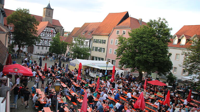 Stadtfest Münnerstadt 2024       -  Der Anger bietet eine traumhafte Kulisse fürs Stadtfest.