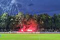 Ein junger Mann stand in Schweinfurt vor Gericht, weil er sich Ende August 2023 beim Regionalliga-Derby gegen Bamberg im Schweinfurter Fanblock vermummt hatte.