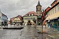 Der Marktplatz von Bad Neustadt Ende Dezember. Um sein kreatives Potenzial ausschöpfen zu können, unterstützt der Freistaat Bayern die Stadt im Rahmen des Pilotprojekts 'Kreative Zentren'.