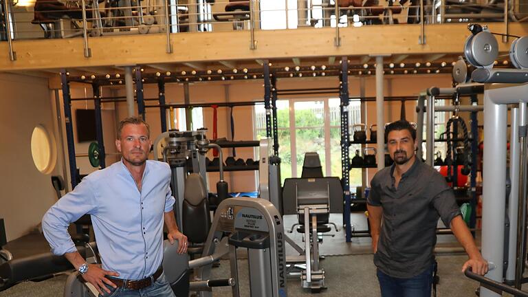 Geschäftspartner: Stefan Schmid und&nbsp; Jochen Schmied (links) betreiben zusammen ein Fitnessstudio in Karlstadt.