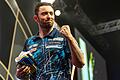 Luke Humphries       -  Darts-Weltmeister Humphries auf der großen Bühne.
