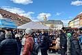 Blick auf den Fischmarkt am Sonntagnachmittag: Die Stimmung ist ausgelassen.