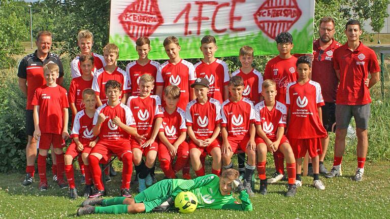 Die U13-1 des 1. FC Eibelstadt.