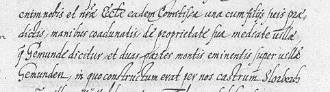 Ersterwähnung Gemündens und Erwähnung der Slorburg 1243. Ersterwähnung Gemündens und Erwähnung der Slorburg 1243.