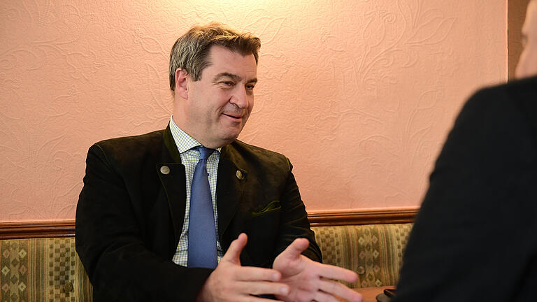 Markus Söder im Interview mit Main-Post-Redakteur Michael Czygan