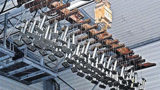 Korrosionsgeschützt: die fertigen Bauteile.