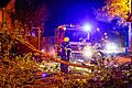 In Ober-, Mittel- und Unterfranken musste die Feuerwehr in der vergangenen Nacht viele Straßen von umgestürzten Bäumen befreien. Dieses Bild entstand bei Erlangen.&nbsp;