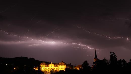 Unwetter in Hammelburg