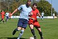 Der TSV Ostheim (links Sebastian Hock) bezwang die SG Unsleben/Wollbach (rechts Sebastian Jucht) mit 2:1.