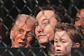 Trump und Musk mit Sohn beim Ultimate Fighting       -  Trump, Musk mit 4 Jahre altem Sohn bei Kampfsport-Spektakel