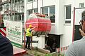 Fürs Einbringen des MRT im neuen Gesundheitszentrum Karlstadt wurde eine Wand geöffnet.