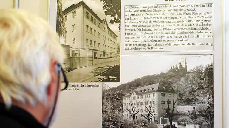 Viele interessante historische Aufnahmen und Dokumente: Die Ausstellung der Geschichtswerkstatt über das &quot;Würzburger Gesundheitswesen&quot; lockte schon am Eröffnungstag zahlreiche Besucher an.