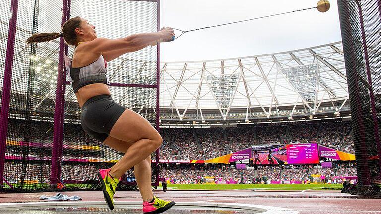 Kaum Medaillenchancen       -  Kathrin Klaas kam bei ihrer siebten WM in der Qualifikation auf 70,33 Meter. Foto: Bernd Thissen