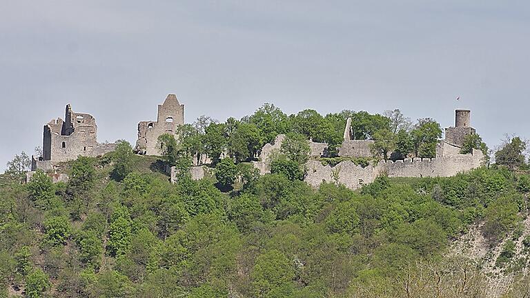 Burgruine Homburg in Gössenheim im Landkreis Main-Spessart.