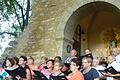 Lobgesang: Der Gesangverein Eußenhausen mit Chorleiterin Heike Dankert bereicherte mit seinen Beiträgen den Abend der Stille an der Elmbach-Kapelle in Eußenhausen.